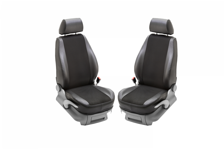 RC Royal Class Sitzbezüge Transporter massgeschneidert passend für VW T5 T6  T6.1 2+1 Sitzbank für Einzelfahrer und Doppel-Beifahrersitzbank  (Schwarz-Blau) : : Auto & Motorrad