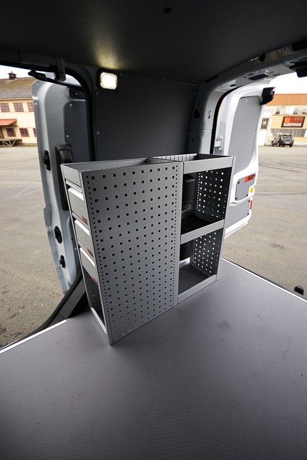 H-SD3S Fahrzeugregal für VW Caddy innan ansiecht.