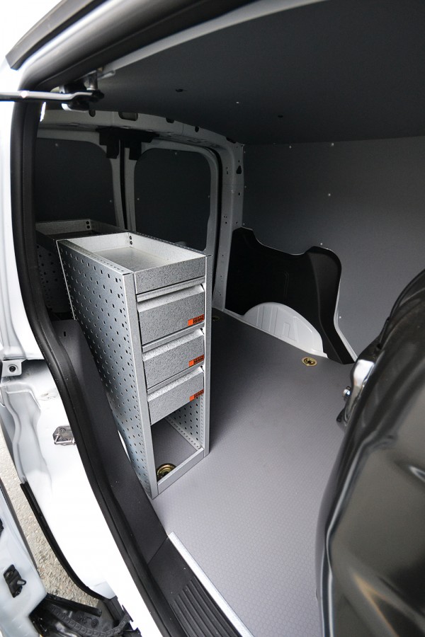 H-SD3S Fahrzeugregal für VW Caddy seiten ansiecht.