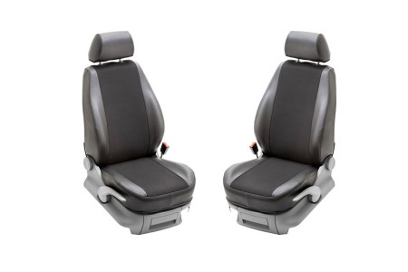 Sitzbezug 2-Sitzer für VW Crafter 2017–. ErgoComfort Fahrer, Komfort Beifahrer Aussparung für Armlehne und Lordosenstütze