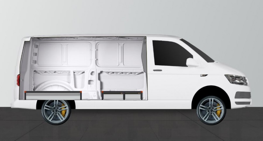 Unterflur H21 mit 4 Schubladen VW Transporter L2 | Work System