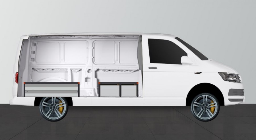 Unterflur H34 mit 5 Schubladen VW Transporter L2 | Work System