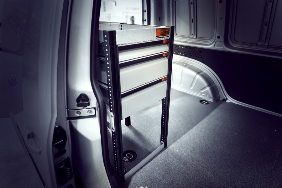 H-SD3M Fahrzeugregal für VW Caddy | Work System