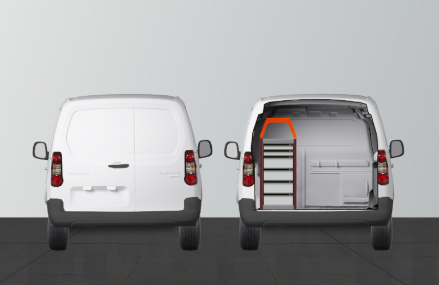 Citroën Berlingo Seitenverkleidung und Ladungssicherung