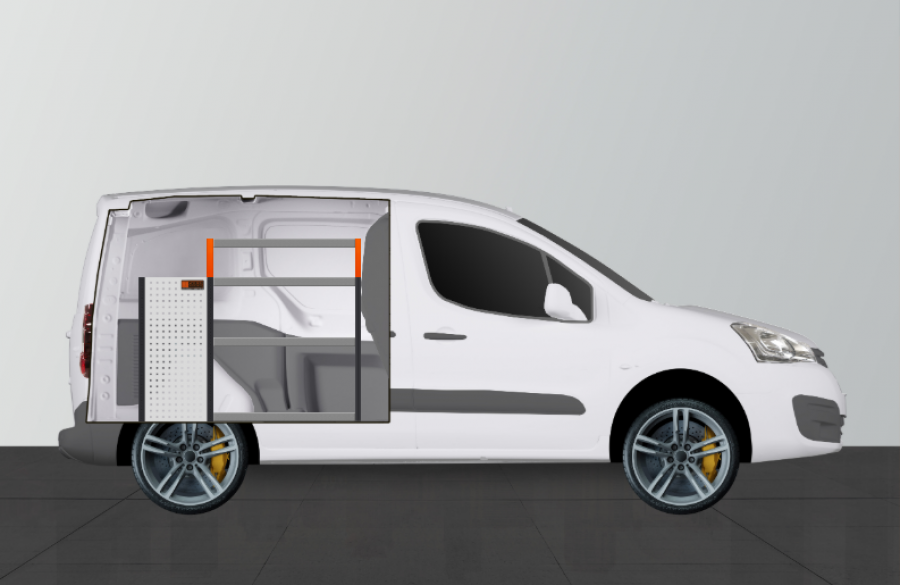 V-LB6 Fahrzeugregal Citroën Berlingo & Peugeot Partner | Work System