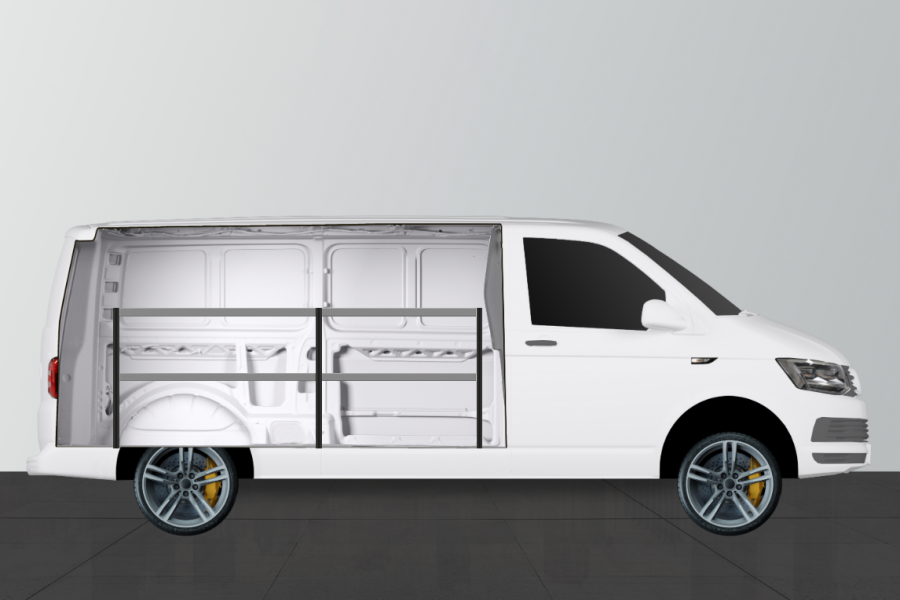 V-ECO Fahrzeugregal für VW Transporter (langer Radstand) | Work System