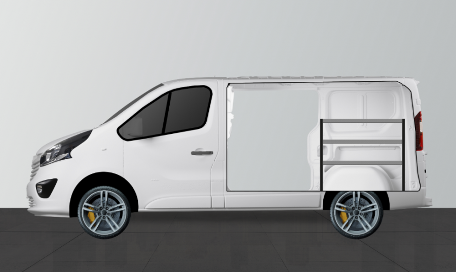 H-ECO Fahrzeugregal für Talento, NV300, Vivaro & Trafic | Work System