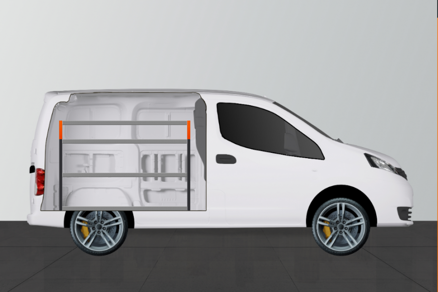 V-Basic Fahrzeugregal für Nissan NV200 | Work System