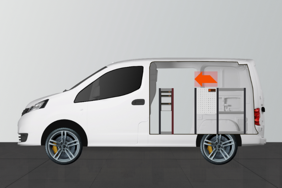 H-SD3S Fahrzeugregal für Nissan NV200 | Work System