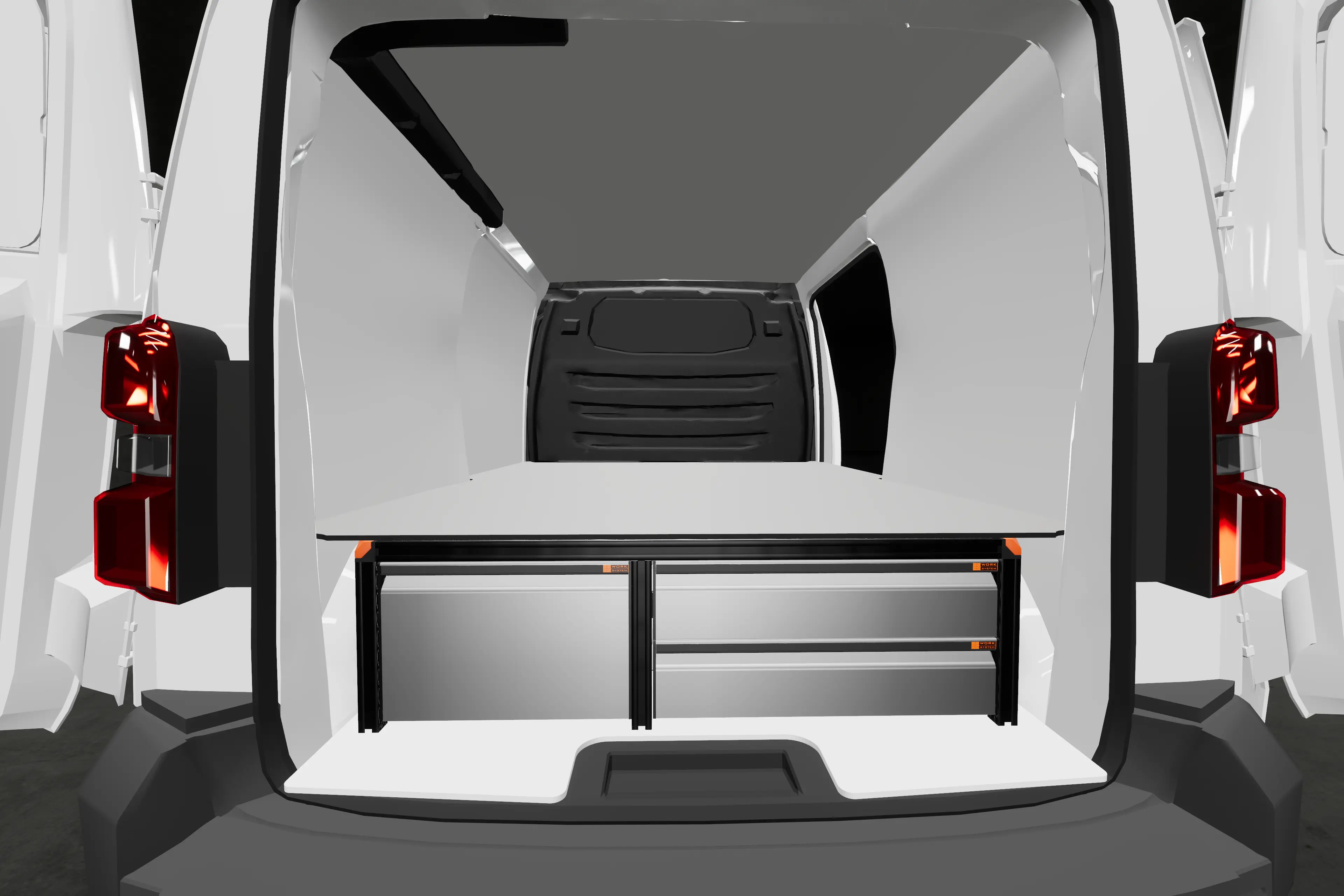 Hoher Unterflur mit zusätzlicher Schublade Citroën Jumpy
