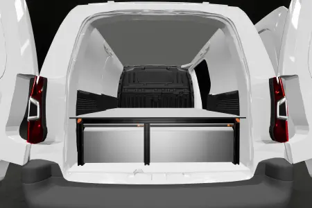 Unterflursystem H:342 mm 3-Schubladen für Berlingo, Combo, Partner & Proace City L1 mit Standardwand